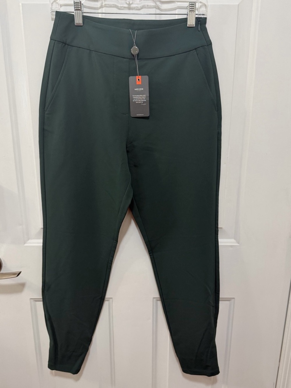 NWT Macade Golf Womens Nora Trouser Four-Way Stretch Pants  Forest Green Sz S